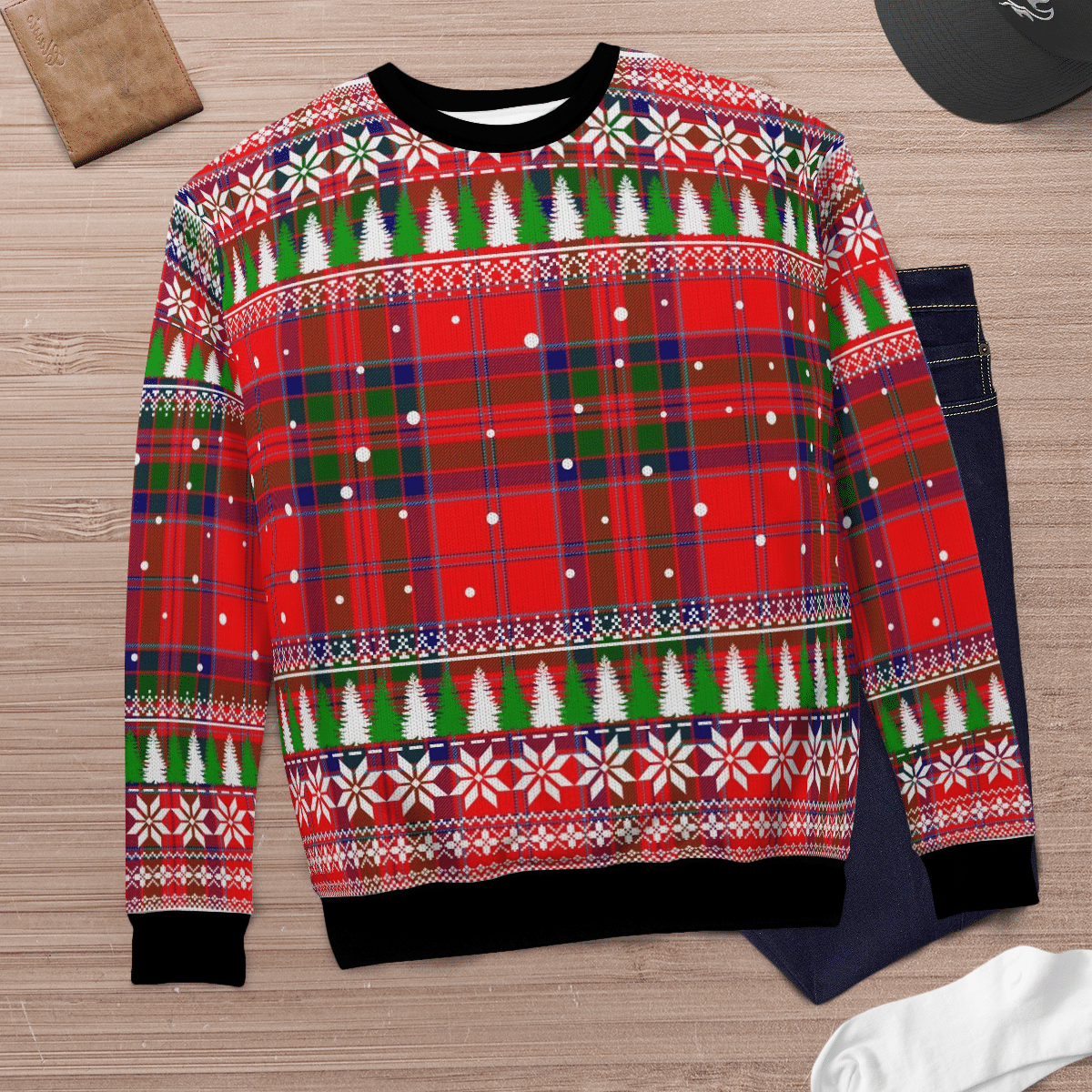 Clan MacGillivray Modern Tartan Christmas Ugly Sweater ZA34 MacGillivray Modern Tartan Tartan Ugly Sweater   