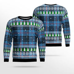 Clan MacKay Blue Tartan Christmas Ugly Sweater YL31 MacKay Blue Tartan Tartan Ugly Sweater   