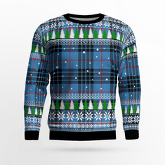 Clan MacKay Blue Tartan Christmas Ugly Sweater YL31 MacKay Blue Tartan Tartan Ugly Sweater   