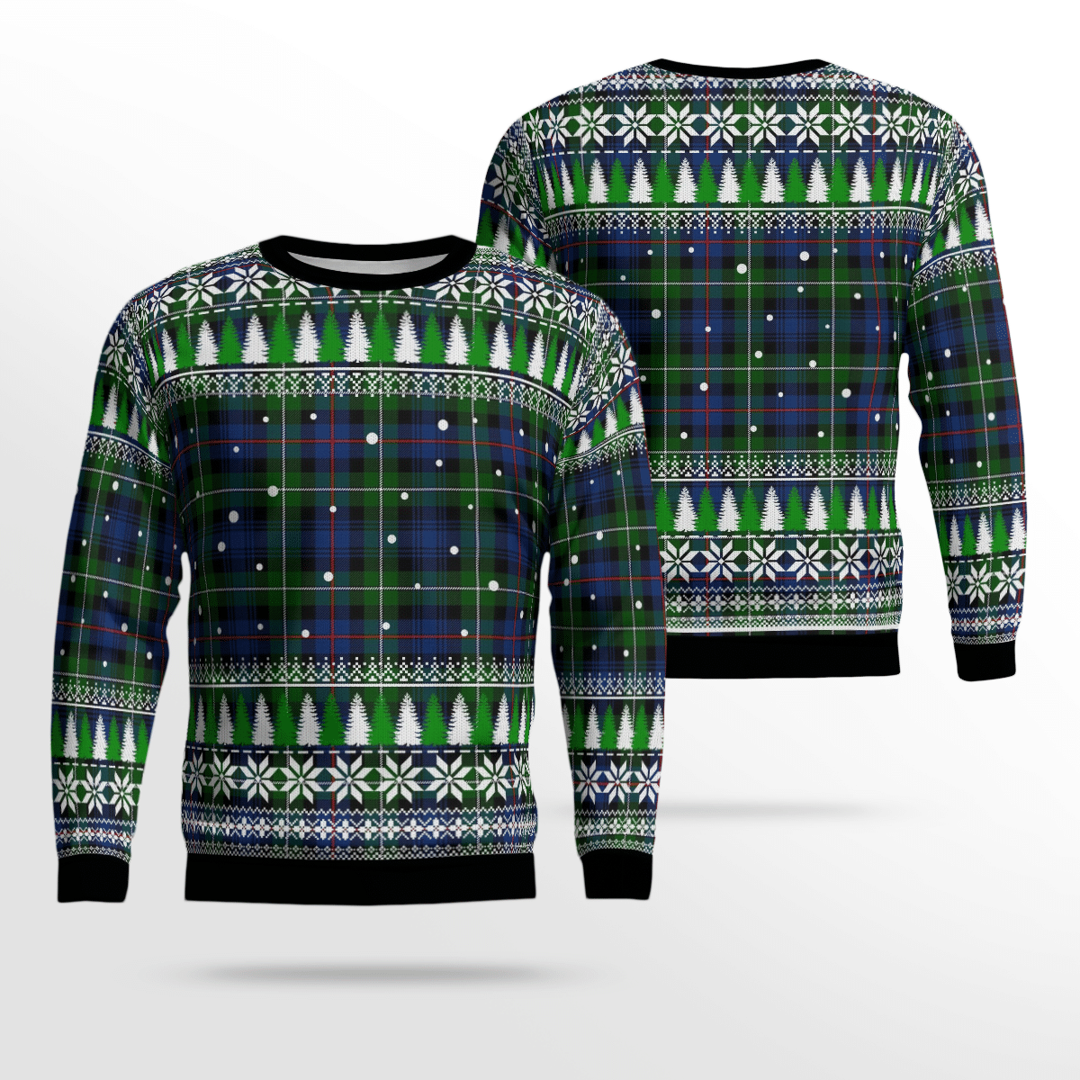 Clan MacKenzie Modern Tartan Christmas Ugly Sweater SW33 MacKenzie Modern Tartan Tartan Ugly Sweater   