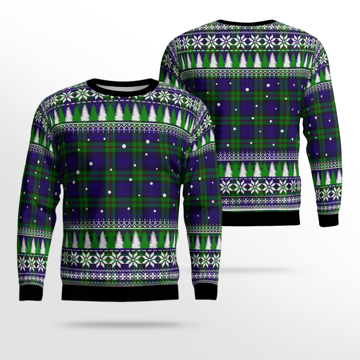 Clan MacKinlay Modern Tartan Christmas Ugly Sweater SN11 MacKinlay Modern Tartan Tartan Ugly Sweater   