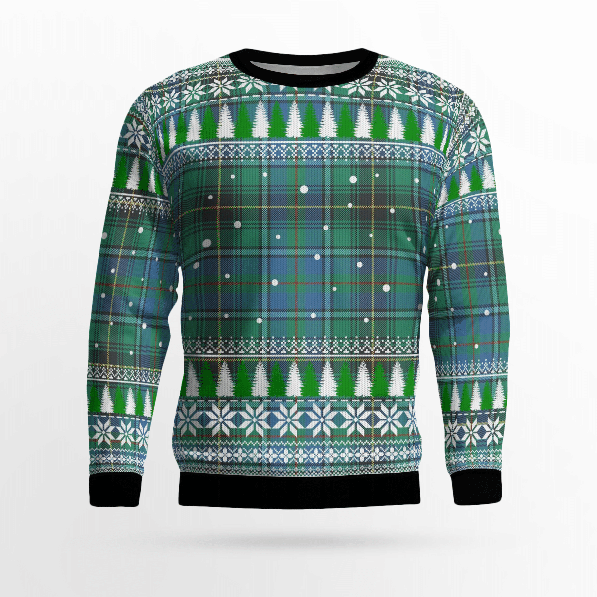 Clan MacInnes Ancient Tartan Christmas Ugly Sweater RU98 MacInnes Ancient Tartan Tartan Ugly Sweater   