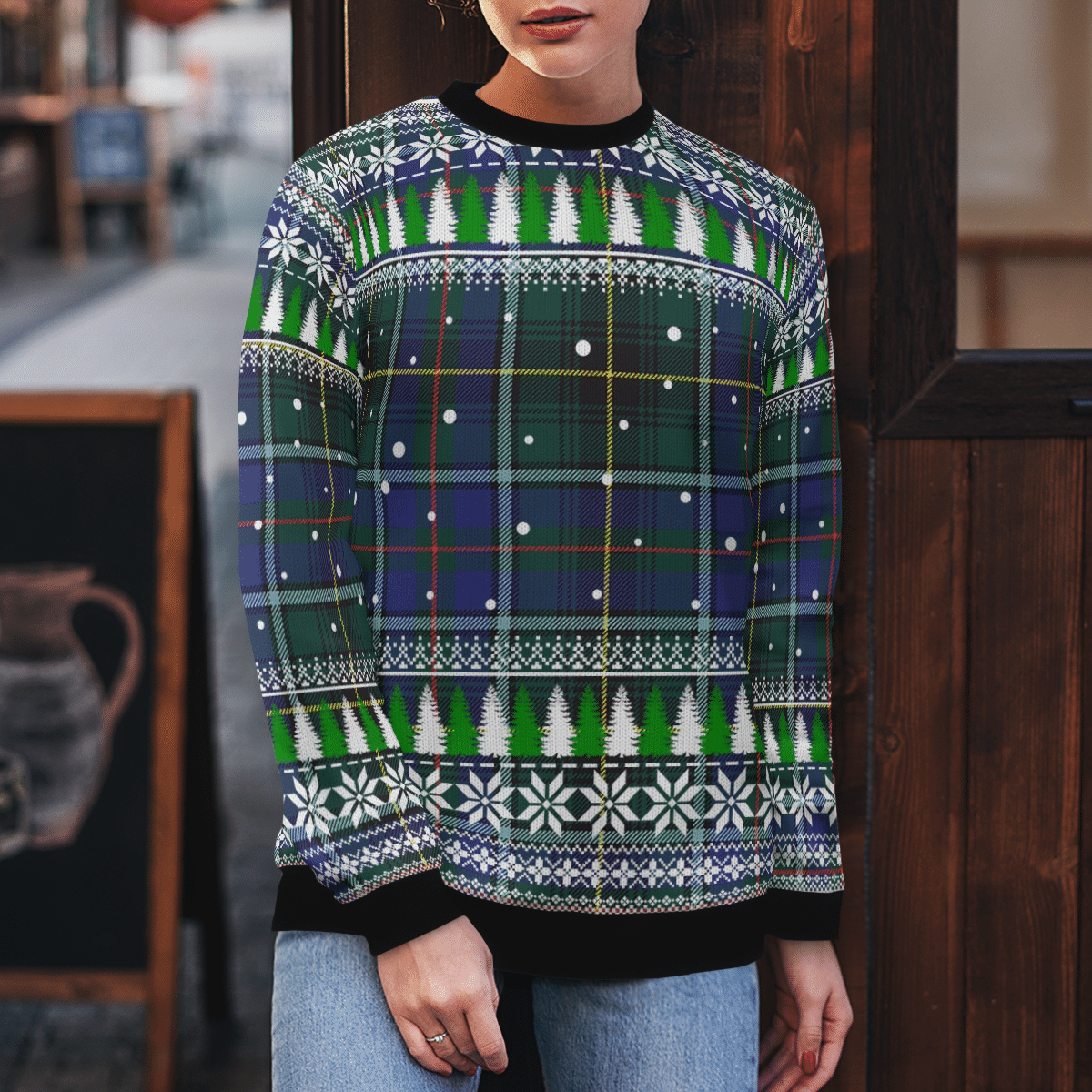 Clan MacInnes Modern Tartan Christmas Ugly Sweater ZD20 MacInnes Modern Tartan Tartan Ugly Sweater   