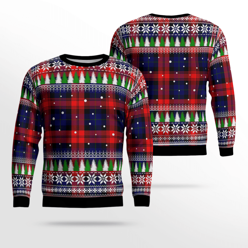 Clan MacLachlan Modern Tartan Christmas Ugly Sweater IT51 MacLachlan Modern Tartan Tartan Ugly Sweater   