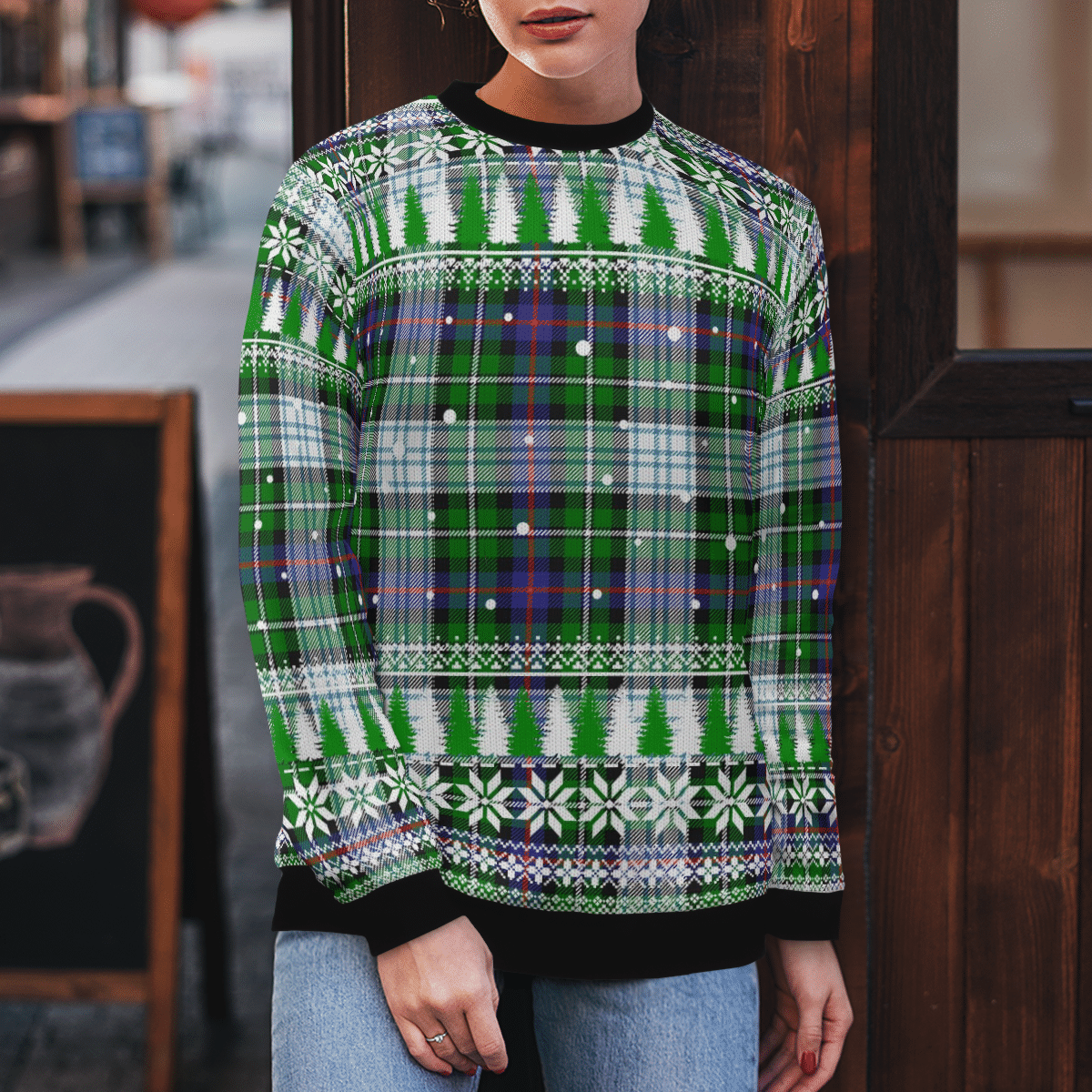 Clan MacKenzie Dress Modern Tartan Christmas Ugly Sweater AN11 MacKenzie Dress Modern Tartan Tartan Ugly Sweater   