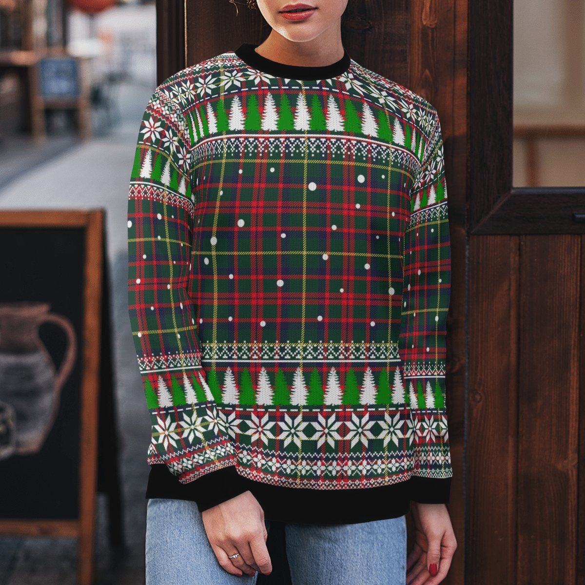 Clan MacKintosh Hunting Modern Tartan Christmas Ugly Sweater DM78 MacKintosh Hunting Modern Tartan Tartan Ugly Sweater   