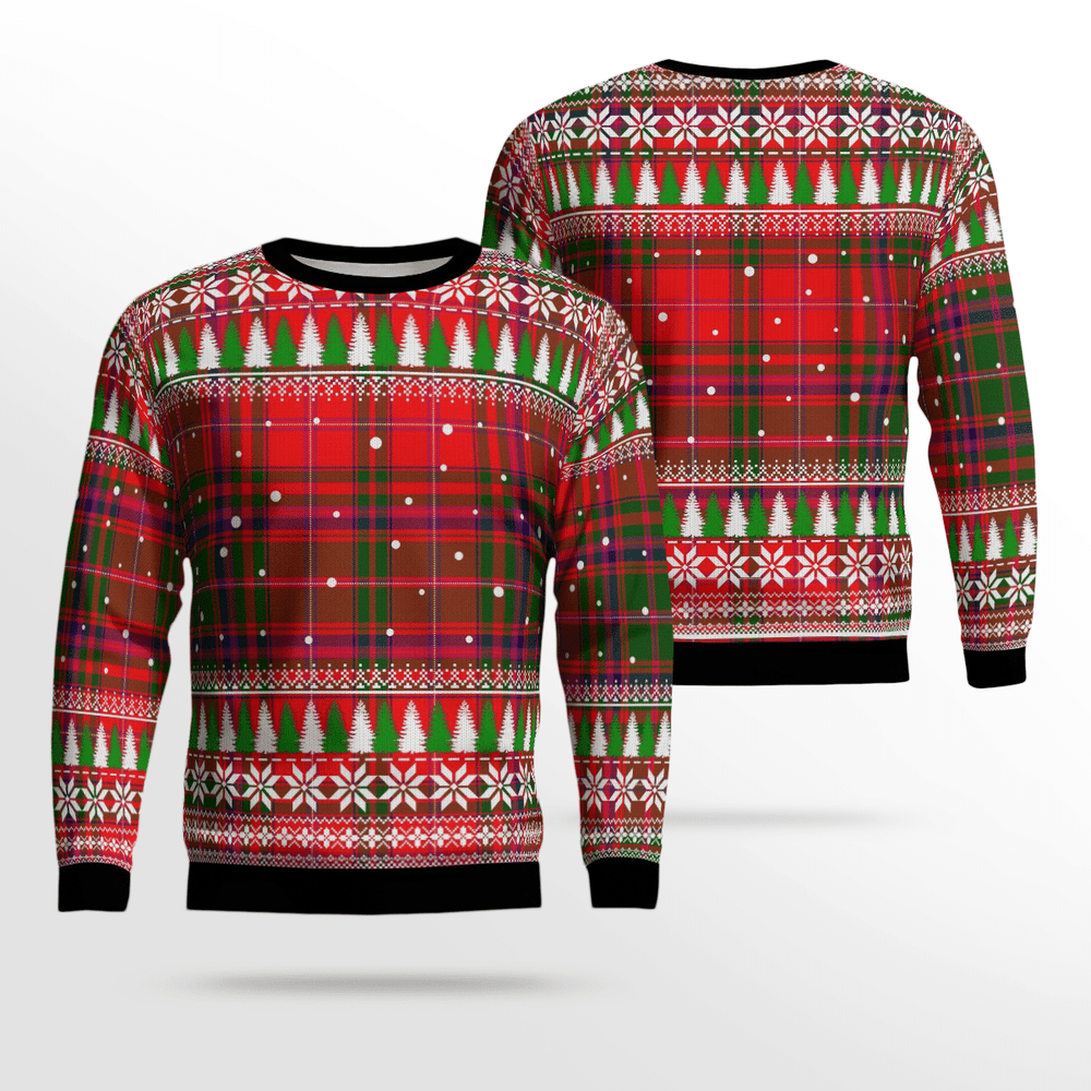 Clan MacDougall Modern Tartan Christmas Ugly Sweater FL71 MacDougall Modern Tartan Tartan Ugly Sweater   