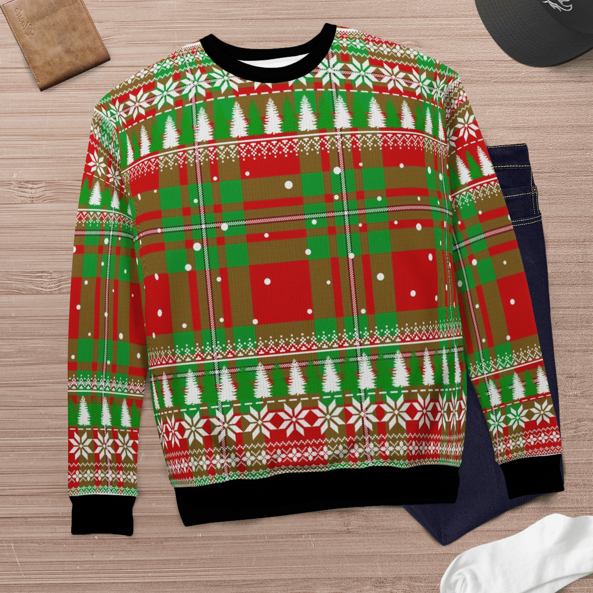Clan MacGregor Modern Tartan Christmas Ugly Sweater ME60 MacGregor Modern Tartan Tartan Ugly Sweater   