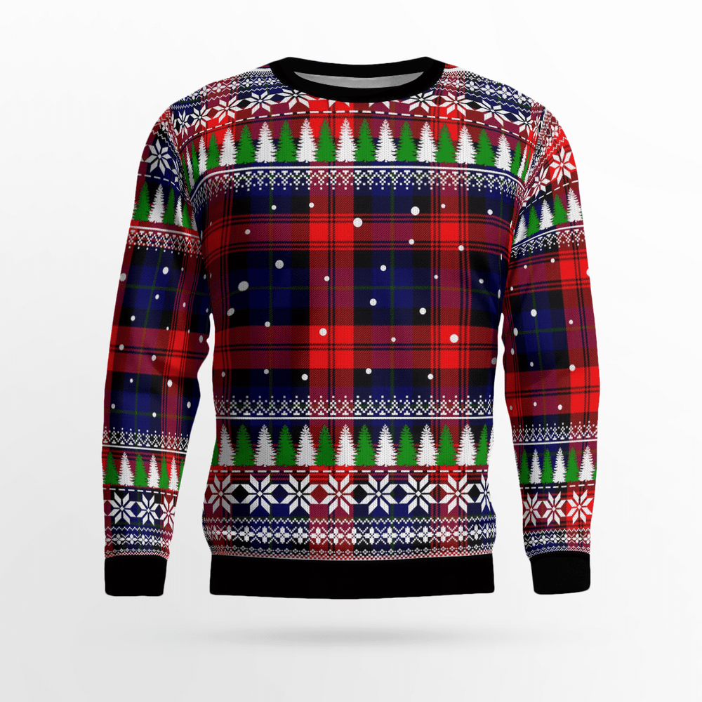 Clan MacLachlan Modern Tartan Christmas Ugly Sweater IT51 MacLachlan Modern Tartan Tartan Ugly Sweater   
