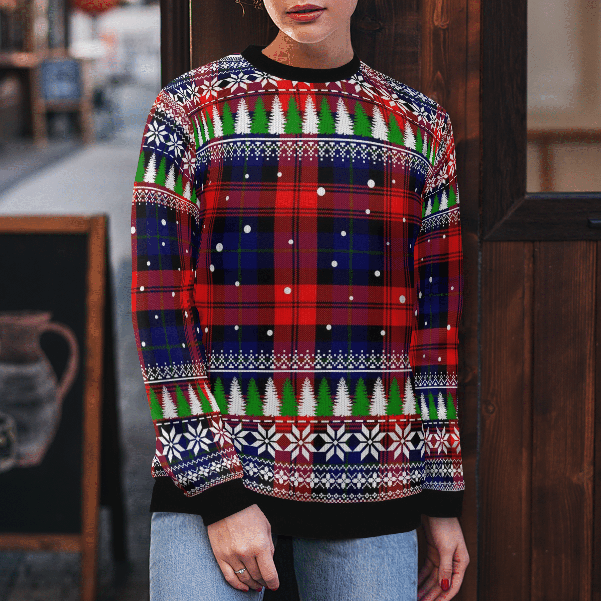 Clan MacLachlan Modern Tartan Christmas Ugly Sweater IT51 MacLachlan Modern Tartan Tartan Ugly Sweater   