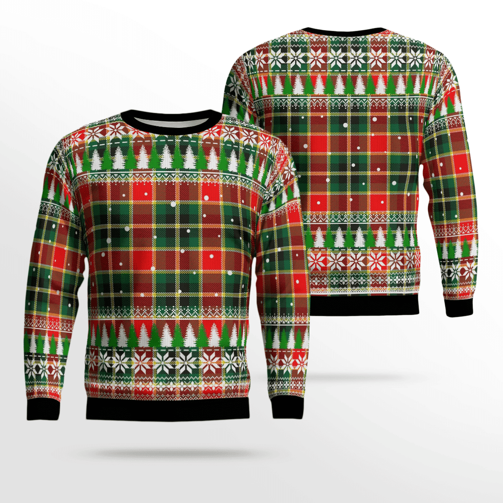 Clan MacLachlan Hunting Modern Tartan Christmas Ugly Sweater CS37 MacLachlan Hunting Modern Tartan Tartan Ugly Sweater   