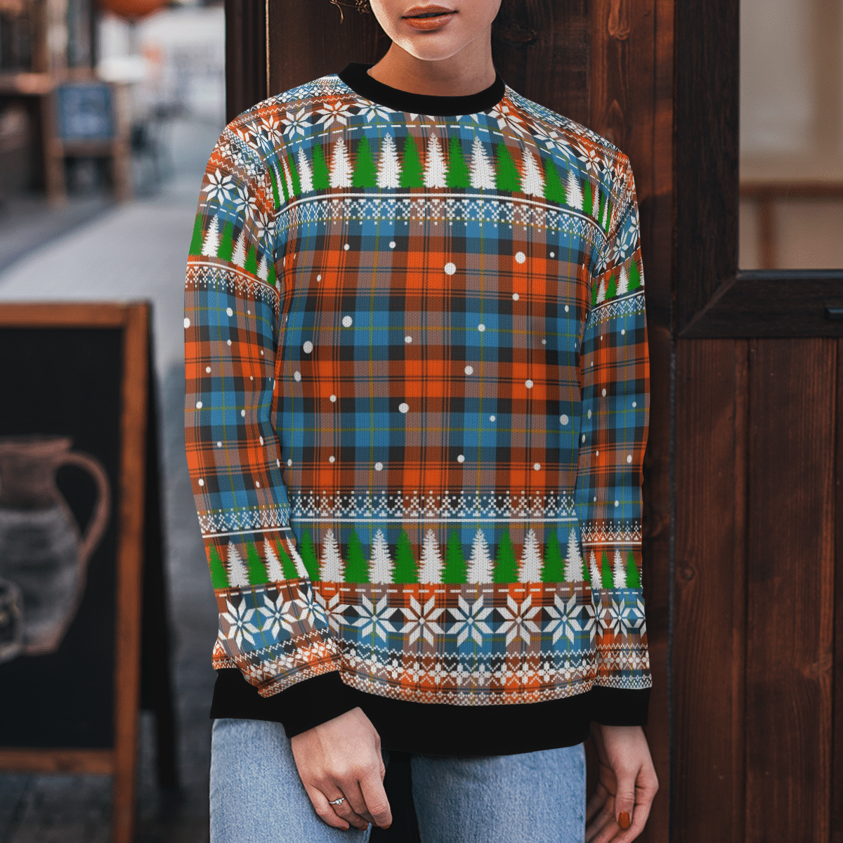 Clan MacLachlan Ancient Tartan Christmas Ugly Sweater EU64 MacLachlan Ancient Tartan Tartan Ugly Sweater   