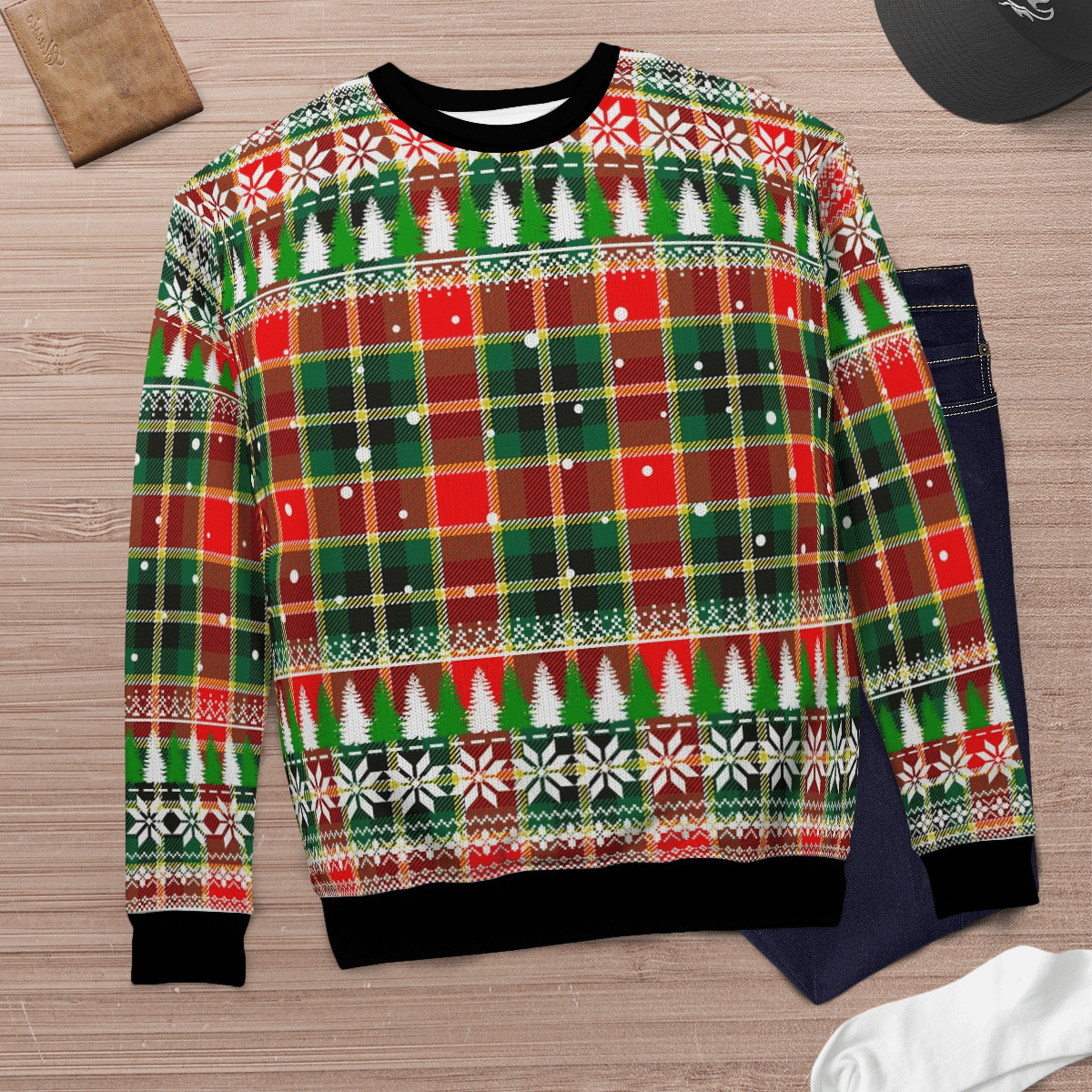 Clan MacLachlan Hunting Modern Tartan Christmas Ugly Sweater CS37 MacLachlan Hunting Modern Tartan Tartan Ugly Sweater   
