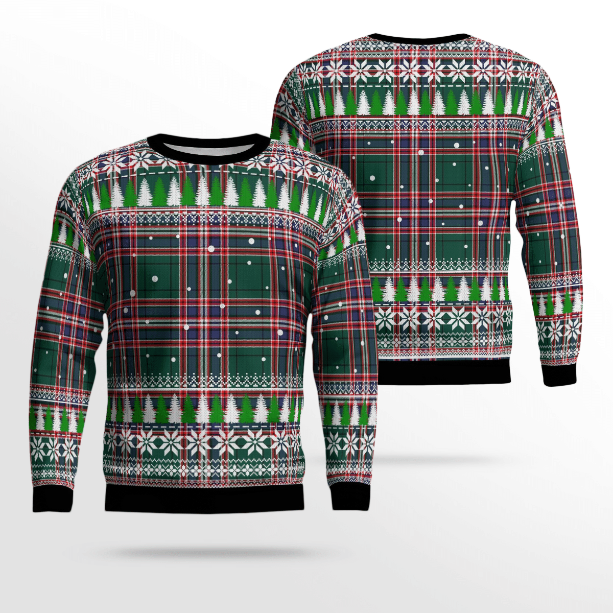 Clan MacFarlane Hunting Modern Tartan Christmas Ugly Sweater YZ60 MacFarlane Hunting Modern Tartan Tartan Ugly Sweater   