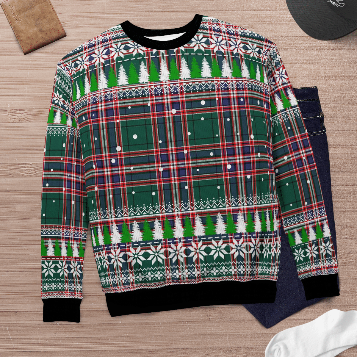 Clan MacFarlane Hunting Modern Tartan Christmas Ugly Sweater YZ60 MacFarlane Hunting Modern Tartan Tartan Ugly Sweater   
