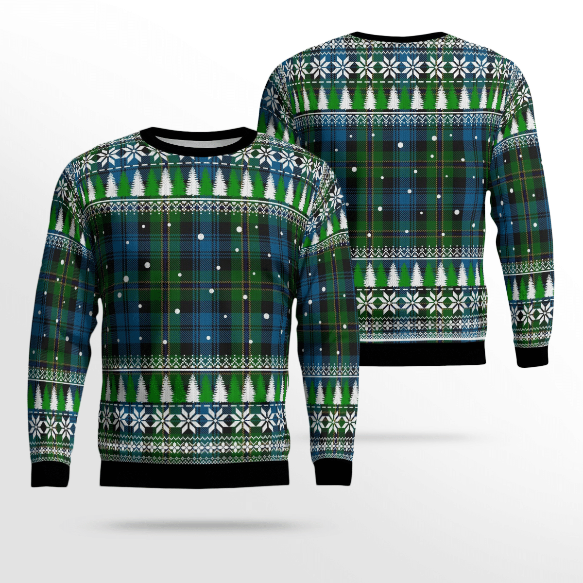 Clan Polaris Military Tartan Christmas Ugly Sweater CD68 Polaris Military Tartan Tartan Ugly Sweater   