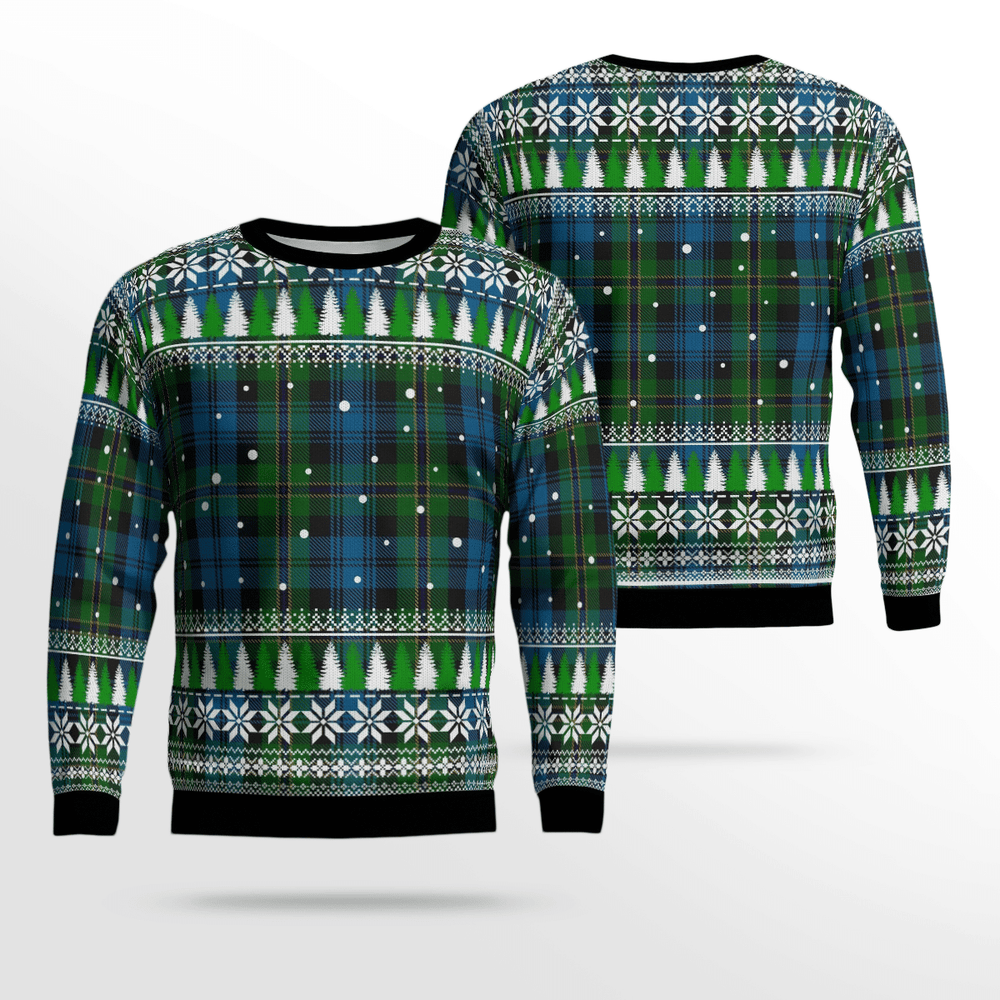 Clan Polaris Military Tartan Christmas Ugly Sweater CD68 Polaris Military Tartan Tartan Ugly Sweater   