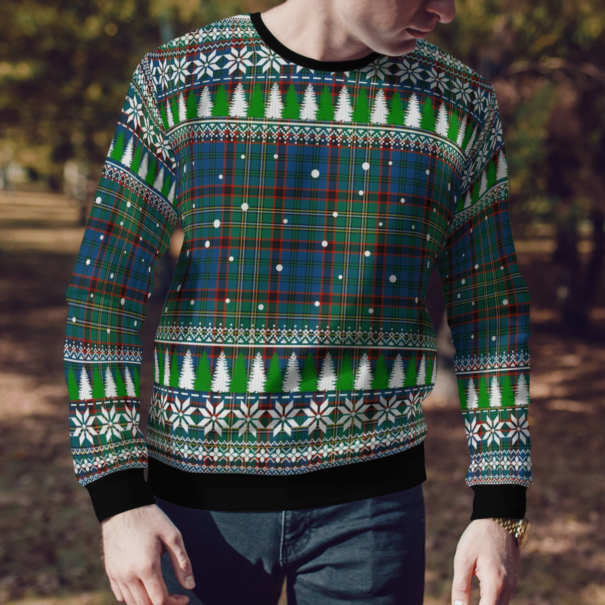 Clan Nicolson Hunting Ancient Tartan Christmas Ugly Sweater HK36 Nicolson Hunting Ancient Tartan Tartan Ugly Sweater   