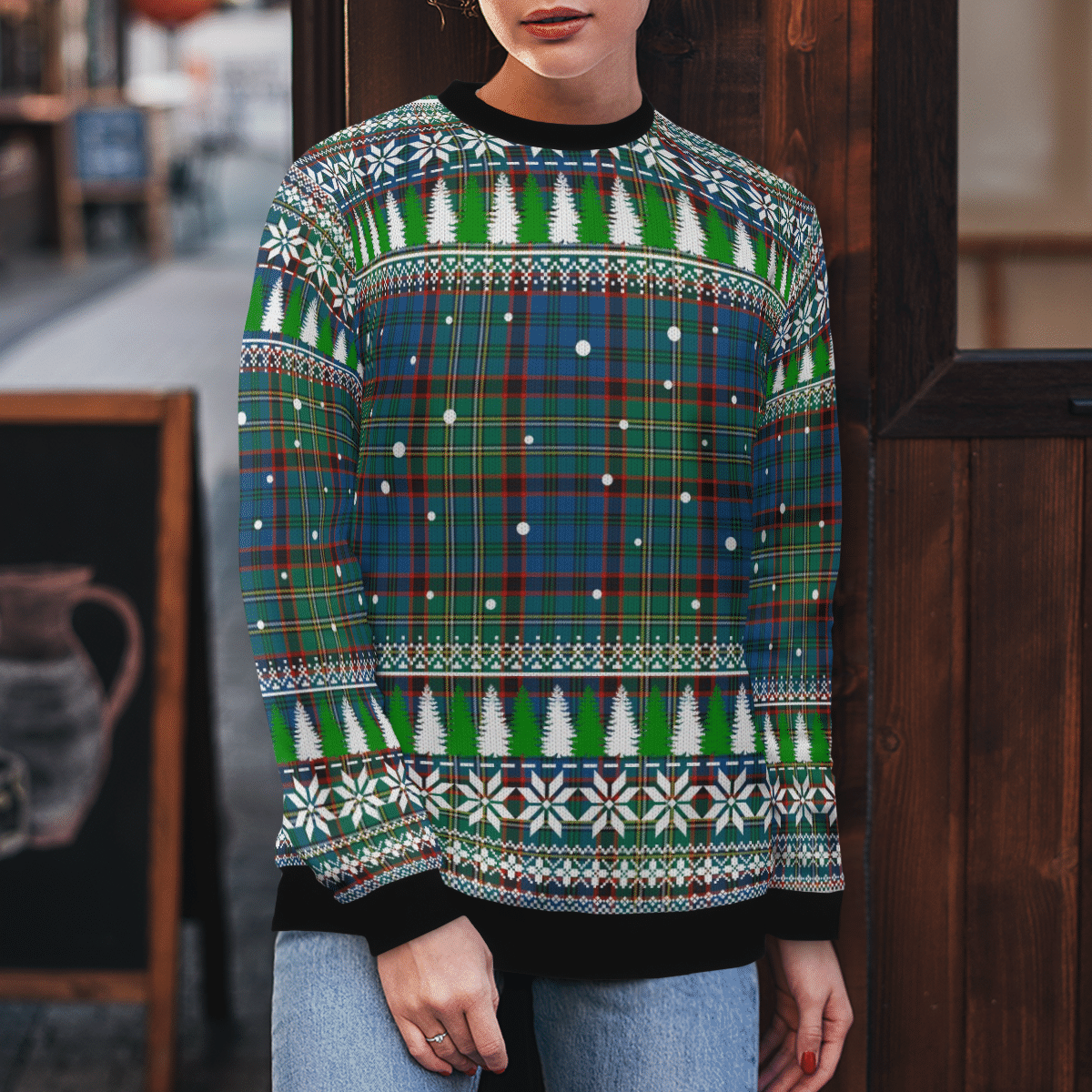 Clan Nicolson Hunting Ancient Tartan Christmas Ugly Sweater HK36 Nicolson Hunting Ancient Tartan Tartan Ugly Sweater   