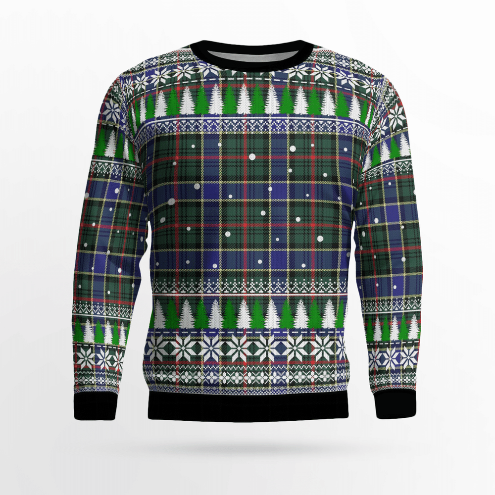 Clan Ogilvie Hunting Modern Tartan Christmas Ugly Sweater SI44 Ogilvie Hunting Modern Tartan Tartan Ugly Sweater   