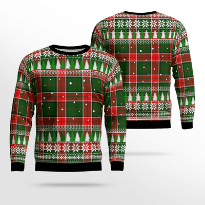Clan Pollock Modern Tartan Christmas Ugly Sweater NM71