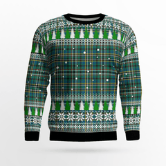 Clan Scott Green Ancient Tartan Christmas Ugly Sweater VK68 Scott Green Ancient Tartan Tartan Ugly Sweater   