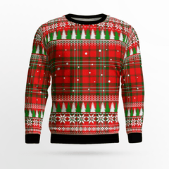 Clan Scott Modern Tartan Christmas Ugly Sweater BR91 Scott Modern Tartan Tartan Ugly Sweater   