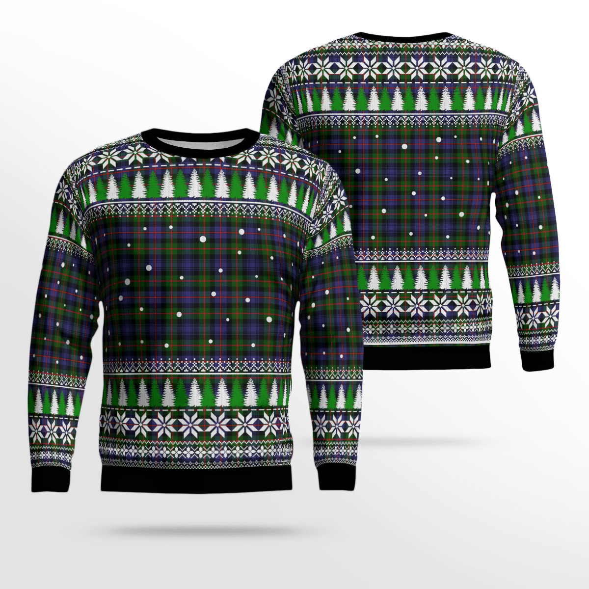 Clan Spalding Murray of Atholl Modern Tartan Christmas Ugly Sweater XB24 Spalding Murray of Atholl Modern Tartan Tartan Ugly Sweater   
