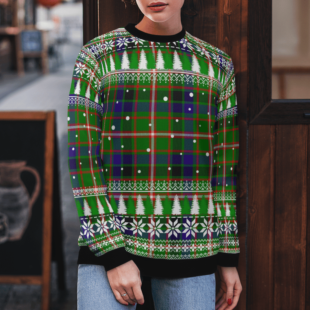 Clan Reid Green Tartan Christmas Ugly Sweater SV30 Reid Green Tartan Tartan Ugly Sweater   