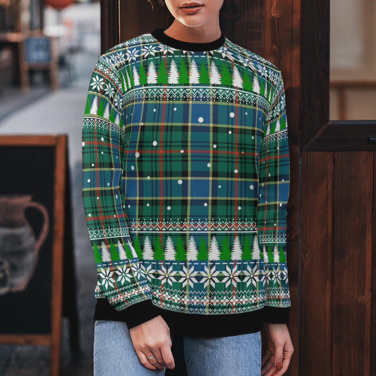 Clan Ogilvie Hunting Ancient Tartan Christmas Ugly Sweater YL73 Ogilvie Hunting Ancient Tartan Tartan Ugly Sweater   