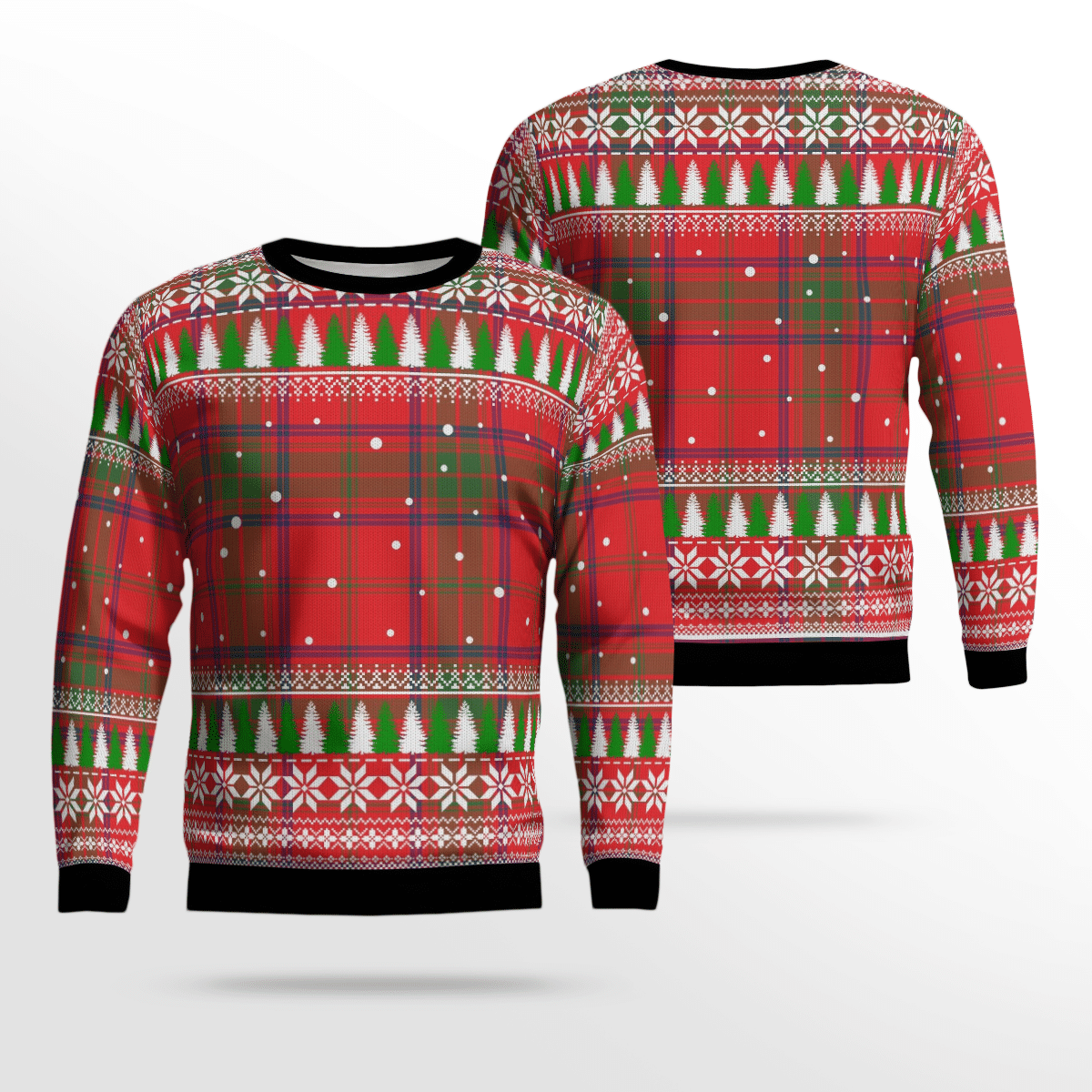 Clan Ross Modern Tartan Christmas Ugly Sweater GH18 Ross Modern Tartan Tartan Ugly Sweater   