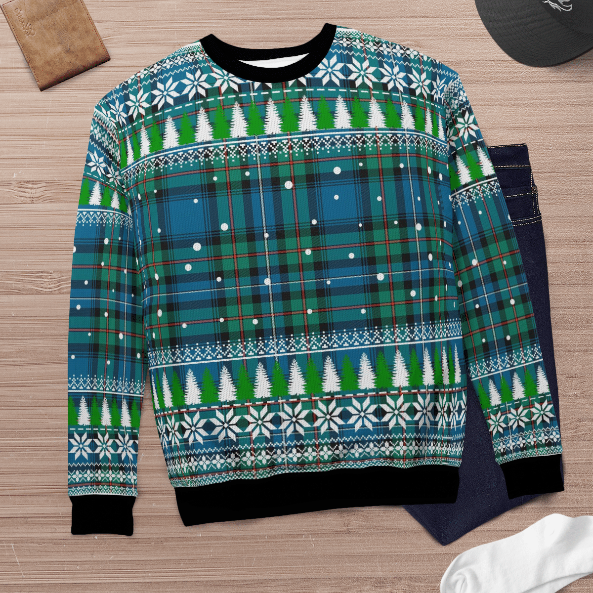 Clan Robertson Hunting Ancient Tartan Christmas Ugly Sweater ST74 Robertson Hunting Ancient Tartan Tartan Ugly Sweater   