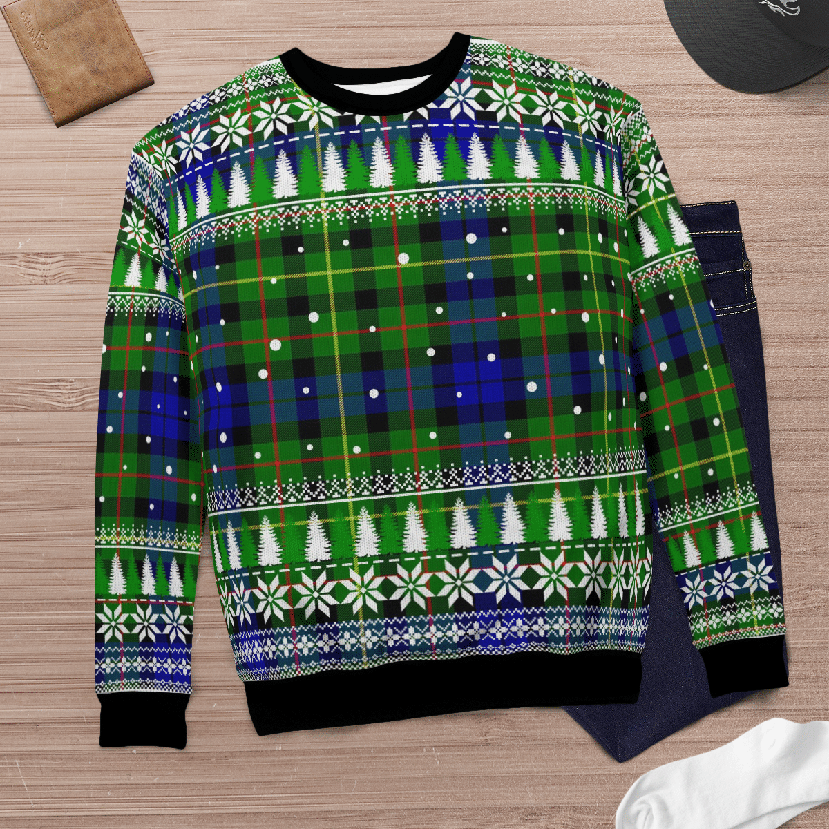 Clan Rollo Tartan Christmas Ugly Sweater FB89 Rollo Tartan Tartan Ugly Sweater   