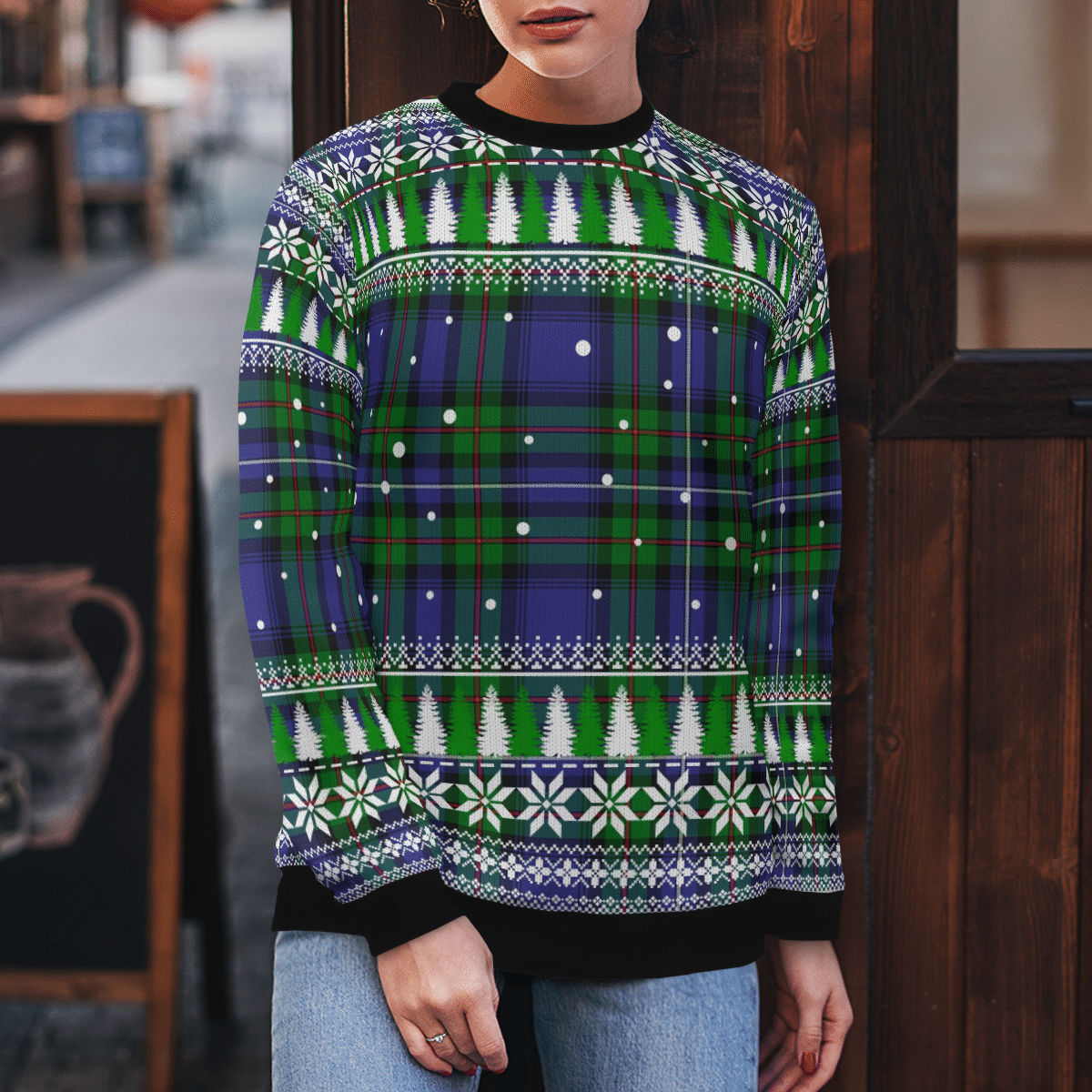 Clan Robertson Hunting Modern Tartan Christmas Ugly Sweater SR79 Robertson Hunting Modern Tartan Tartan Ugly Sweater   