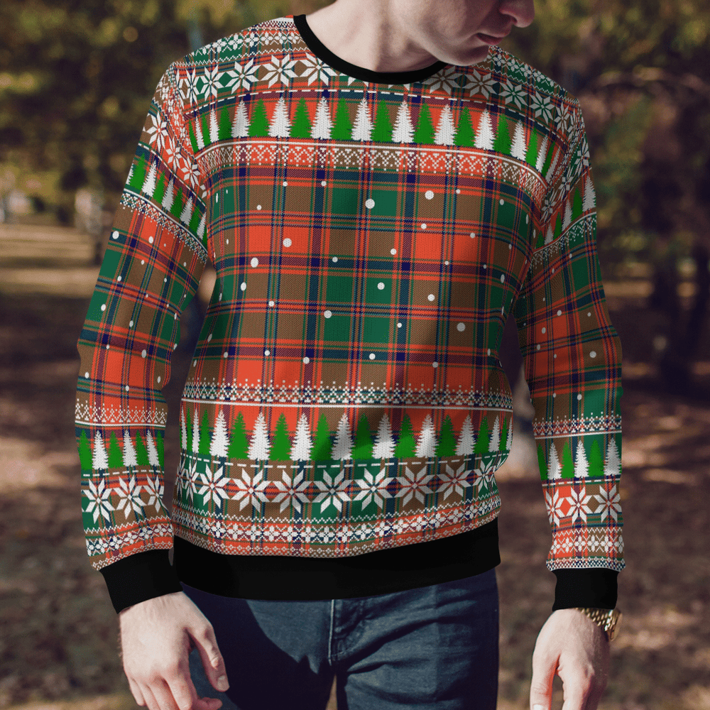 Clan Stewart of Appin Ancient Tartan Christmas Ugly Sweater ZO91 Stewart of Appin Ancient Tartan Tartan Ugly Sweater   