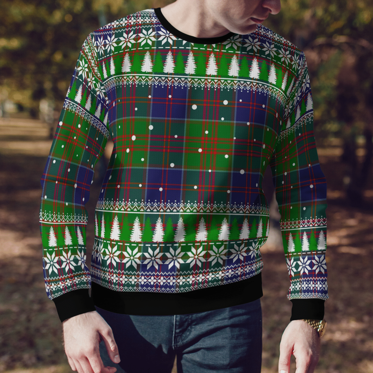 Clan Stewart of Appin Hunting Modern Tartan Christmas Ugly Sweater WQ80 Stewart of Appin Hunting Modern Tartan Tartan Ugly Sweater   