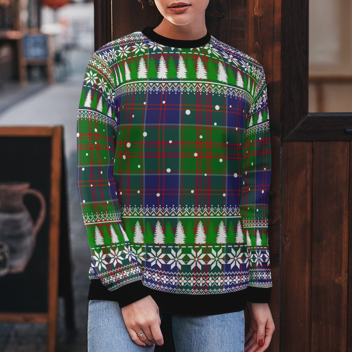 Clan Stewart of Appin Hunting Modern Tartan Christmas Ugly Sweater WQ80 Stewart of Appin Hunting Modern Tartan Tartan Ugly Sweater   