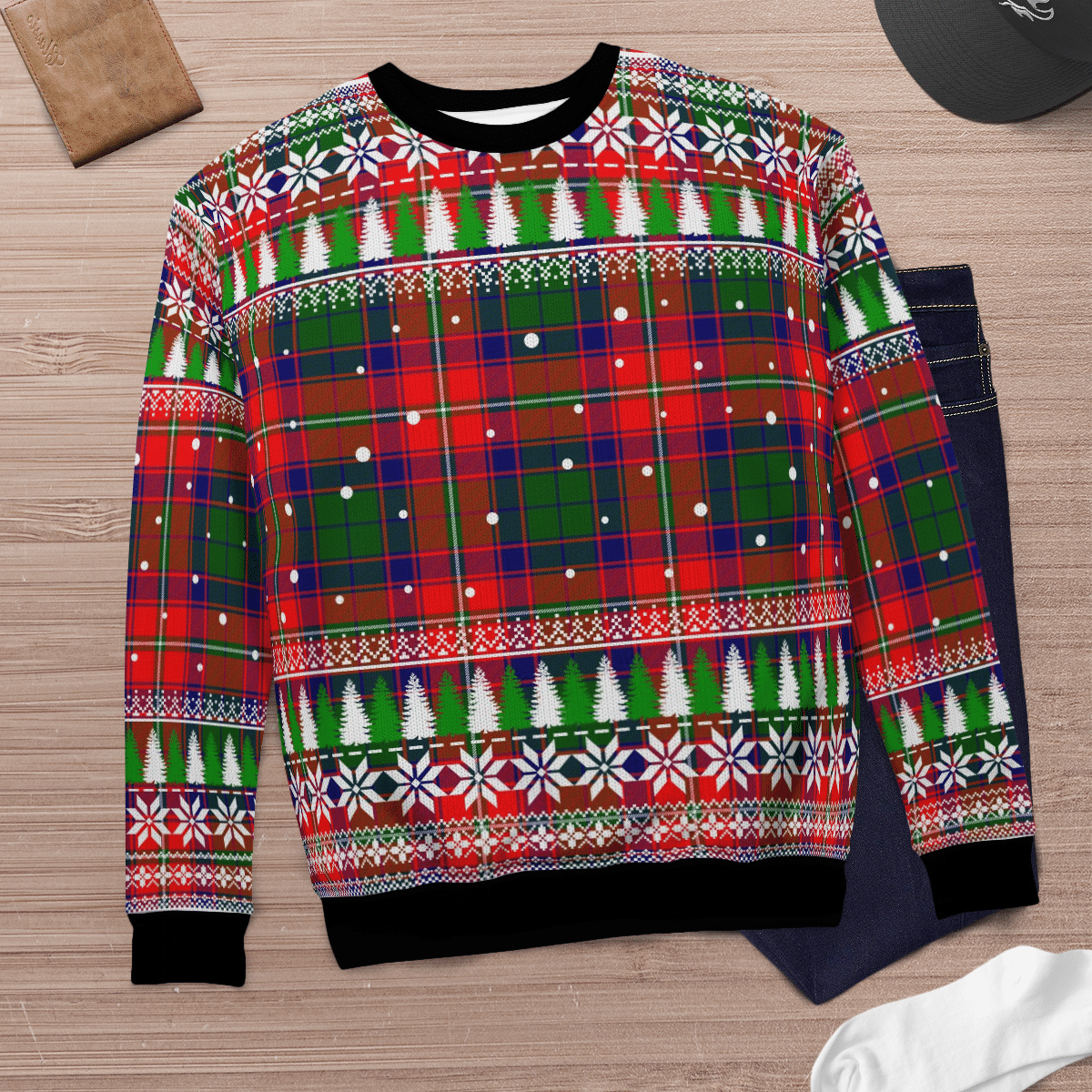 Clan Roxburgh District Tartan Christmas Ugly Sweater OJ65 Roxburgh District Tartan Tartan Ugly Sweater   