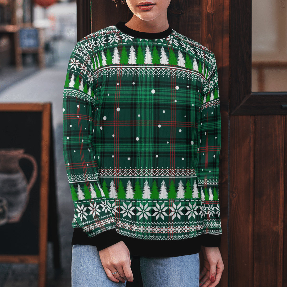 Clan Ross Hunting Modern Tartan Christmas Ugly Sweater CV74 Ross Hunting Modern Tartan Tartan Ugly Sweater   