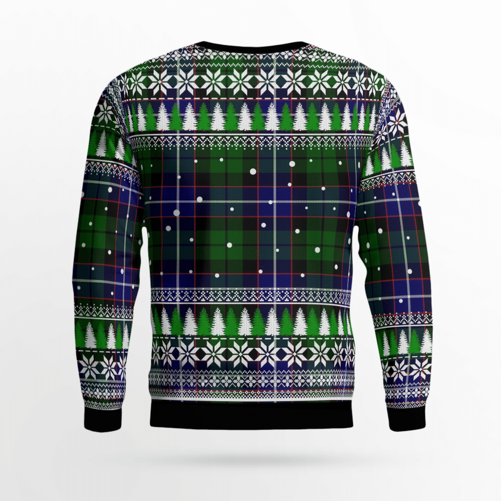 Clan Russell Modern Tartan Christmas Ugly Sweater PU54 Russell Modern Tartan Tartan Ugly Sweater   