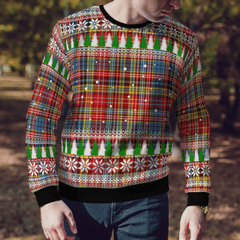 Clan Ogilvie of Airlie Ancient Tartan Christmas Ugly Sweater IP48 Ogilvie of Airlie Ancient Tartan Tartan Ugly Sweater   