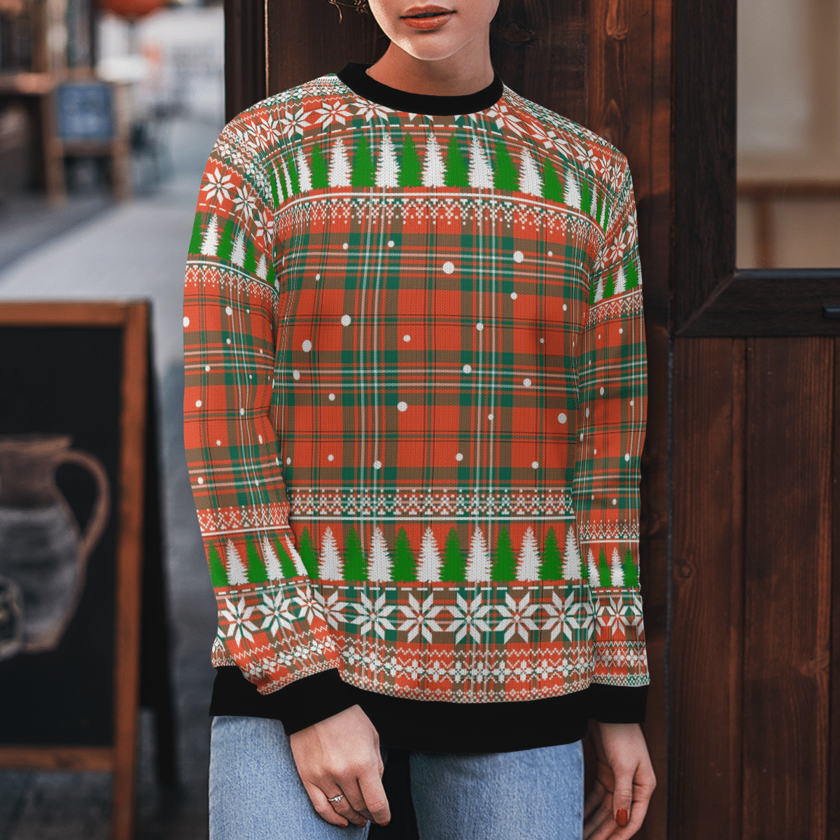Clan Scott Ancient Tartan Christmas Ugly Sweater OD75 Scott Ancient Tartan Tartan Ugly Sweater   