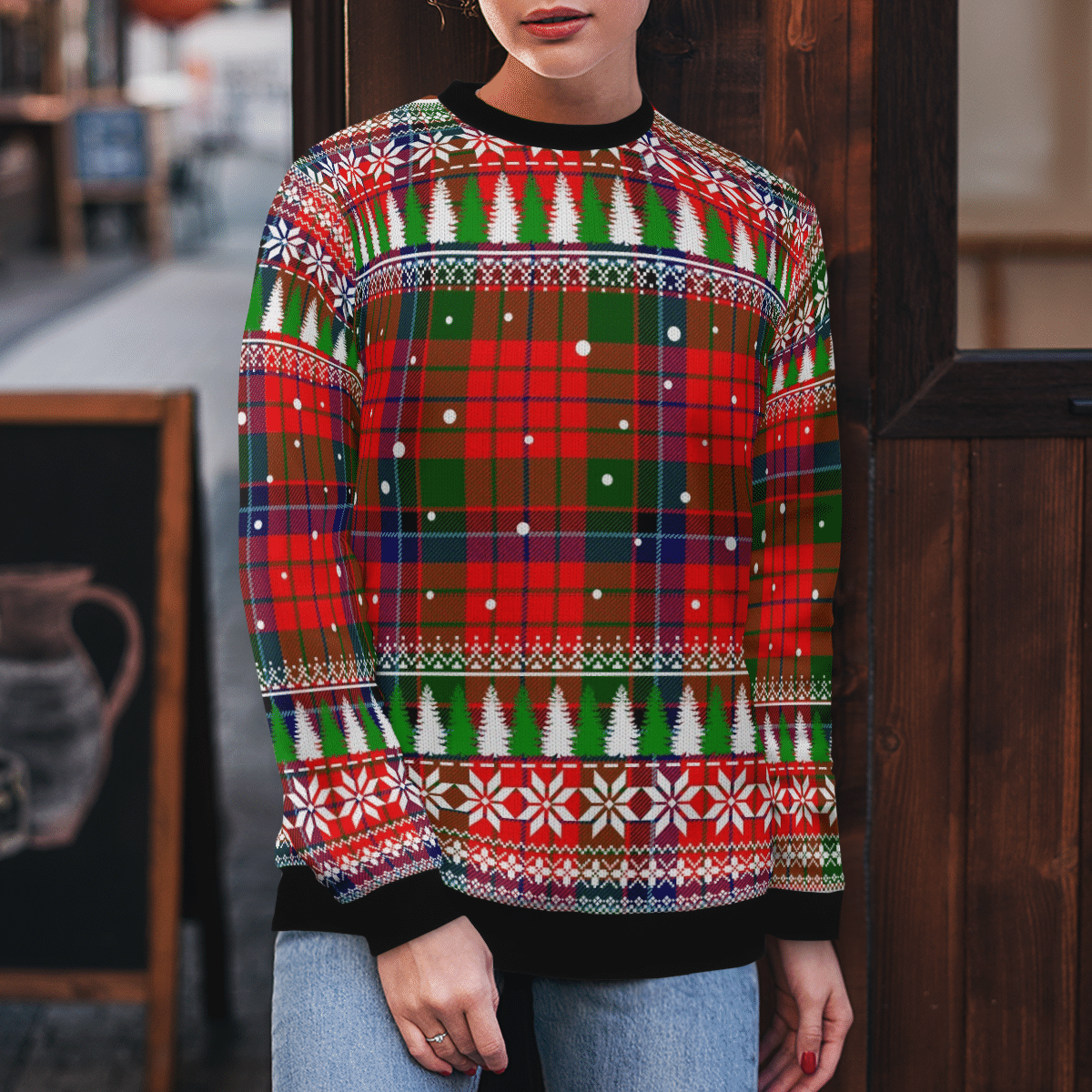 Clan Nicolson Modern Tartan Christmas Ugly Sweater YP29 Nicolson Modern Tartan Tartan Ugly Sweater   