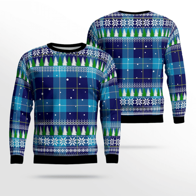 Clan McKerrell Tartan Christmas Ugly Sweater LG59