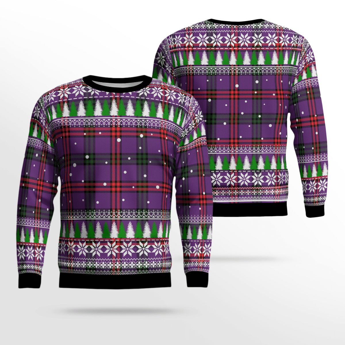 Clan Montgomery Modern Tartan Christmas Ugly Sweater VW64 Montgomery Modern Tartan Tartan Ugly Sweater   
