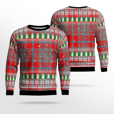 Clan Moubray Tartan Christmas Ugly Sweater VC86