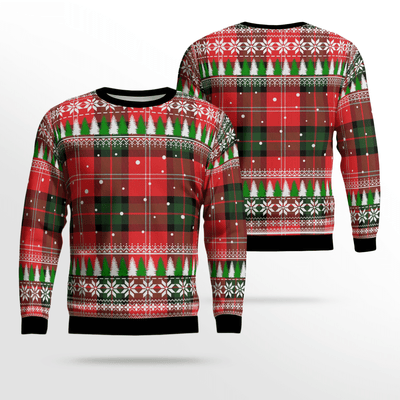 Clan Nesbitt Modern Tartan Christmas Ugly Sweater VI59