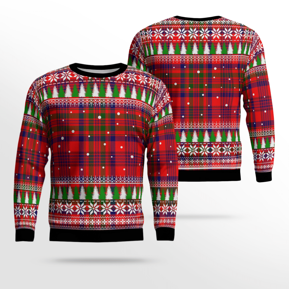 Clan Murray of Tulloch Modern Tartan Christmas Ugly Sweater XB97 Murray of Tulloch Modern Tartan Tartan Ugly Sweater   
