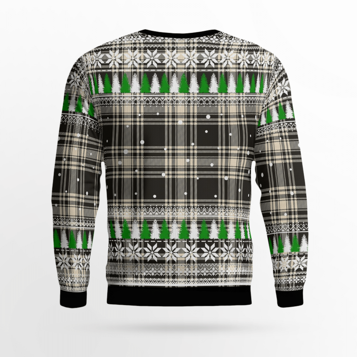 Clan Menzies Black & White Ancient Tartan Christmas Ugly Sweater DH18 Menzies Black & White Ancient Tartan Tartan Ugly Sweater   