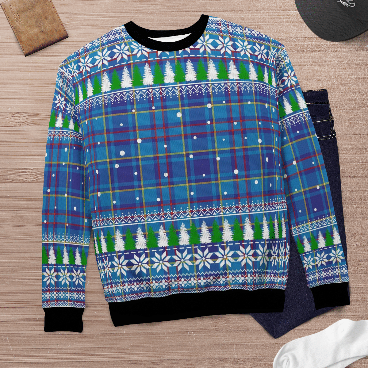 Clan Mercer Modern Tartan Christmas Ugly Sweater YT28 Mercer Modern Tartan Tartan Ugly Sweater   